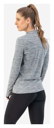 T-Shirt Manches Longues Running Rogelli Core Femme Mélange gris