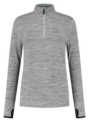 T-Shirt Manches Longues Running Rogelli Core Femme Mélange gris