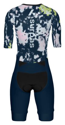 Traje triatlón Surpas Pursue 2 LD azul/rosa para mujer