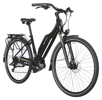 Beursfiets - Sunn Urb Rise MicroShift 9V 400 Wh 650b Elektrische Stadsfiets Zwart