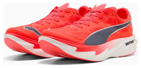 Chaussures Running Puma Deviate Nitro Elite 4 Rouge Homme