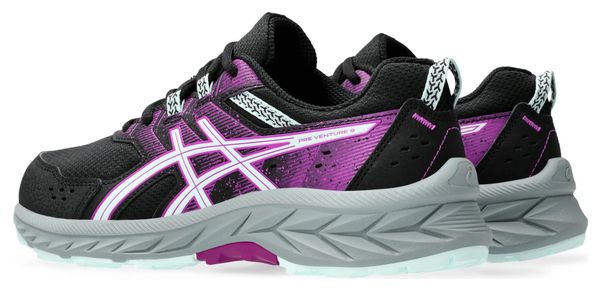 Zapatillas de trail Asics Gel-Venture 9 GS Negro/Rosa/Azul Niño