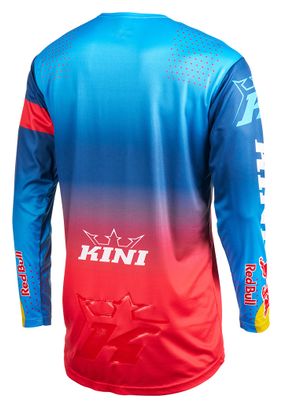 Kini Red Bull MXC 2.0 Langarm-Trikot Blau/Rot für Herren