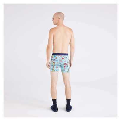 Calzoncillos Saxx Vibe Xtra Super Pickleball Legends-Aqua Boxers