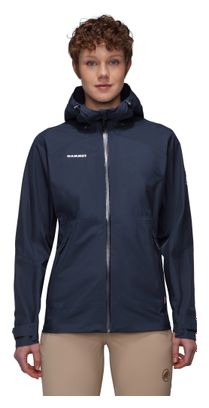 Veste Imperméable Femme Mammut Convey Tour Hs Hooded Bleu