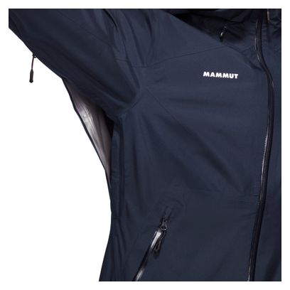 Wasserdichte Jacke Women Mammut Convey Tour Hs Hooded Blau