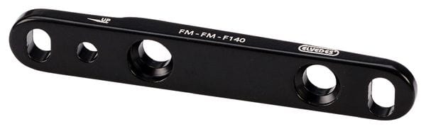 Adaptador de freno delantero Elvedes FM / FM 140 / 160mm Negro