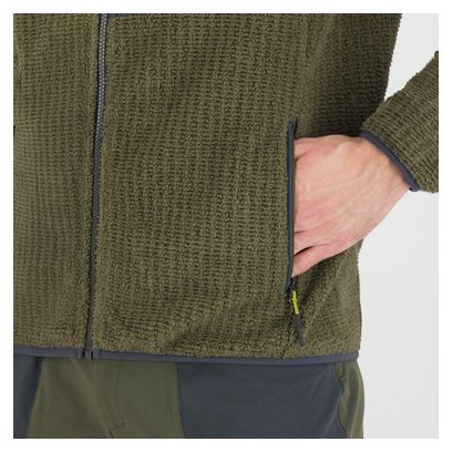 Karpos Rocchetta Evo Felpa con cappuccio da uomo in pile verde