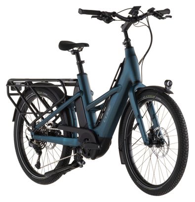 Cube Longtail Hybrid 800 - Bicicletta elettrica da carico longtail con cambio Shimano Cues 11 velocità, batteria da 800 Wh, ruote da 26 pollici - Verde reale 2026