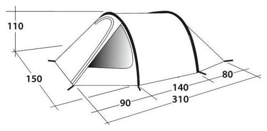 Tente de camping Outwell Earth 2