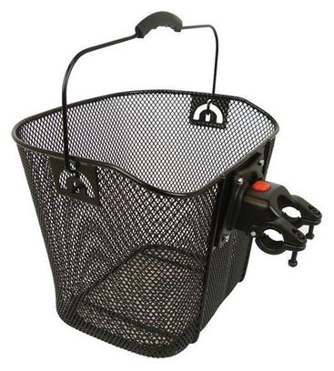 Dresco panier de vélo pour 13 litres acier noir