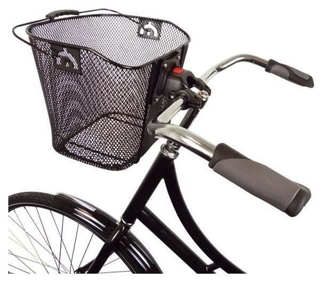 Dresco panier de vélo pour 13 litres acier noir