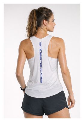 Camiseta sin mangas Nike AeroSwift Blocks League Blanca Mujer