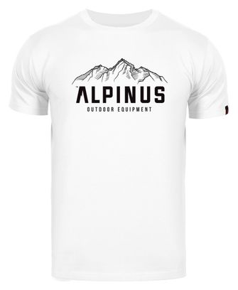 T-shirt de randonnée Alpinus Mountains blanc - Homme