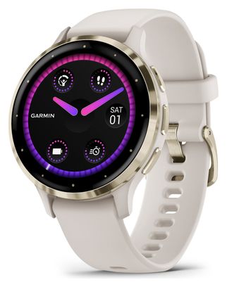 Montre de Sport Garmin Venu 3S Blanc Ivory Or