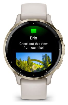 Montre de Sport Garmin Venu 3S Blanc Ivory Or