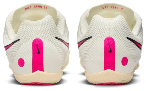 Unisex-Laufschuhe Nike Zoom Rival Multi Weiß Rosa Gelb