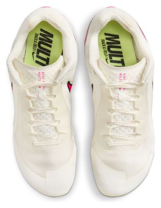 Chaussures d'Athlétisme Unisexe Nike Zoom Rival Multi Blanc Rose Jaune