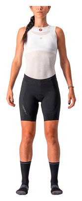 Kurze trägerlose Radhose Women Castelli Velocissima 3 Schwarz