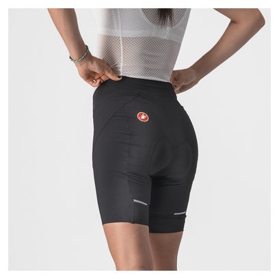 Kurze trägerlose Radhose Women Castelli Velocissima 3 Schwarz