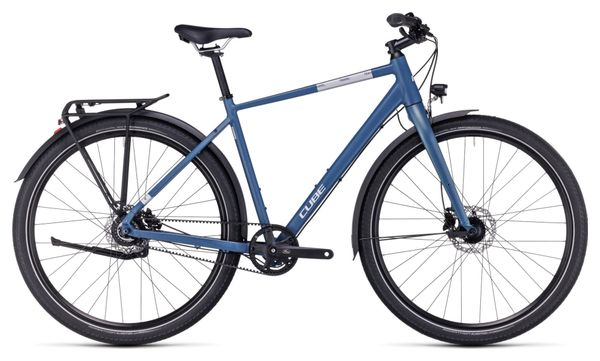 Cube Travel Pro Toerfiets Shimano Nexus 8S Riem 700 mm Denim Blauw 2023