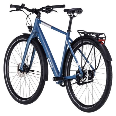 Cube Travel Pro Bicicleta de Cicloturismo Shimano Nexus 8S Cinturón 700 mm Azul Denim 2023