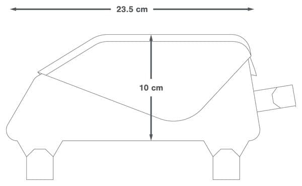 Apidura Racing Top Tube Pack 1L Black