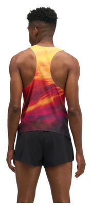 Hoka Race Day tanktop oranje/rood voor heren