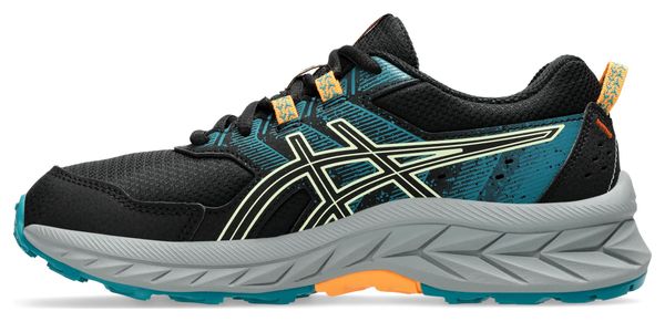 Chaussures Trail Asics Gel-Venture 9 GS Noir/Bleu/Orange Enfant