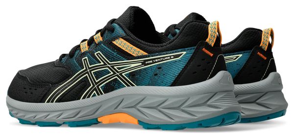 Zapatillas de trail Asics Gel-Venture 9 GS Negro/Azul/Naranja Niño