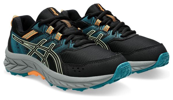 Zapatillas de trail Asics Gel-Venture 9 GS Negro/Azul/Naranja Niño