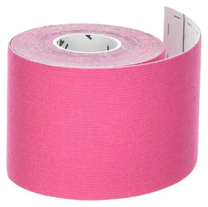 Banda de sujeción kinesiológica Tarmak 5 cm x 5 m Rosa