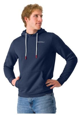 Sudadera con capucha Castelli Classico Azul