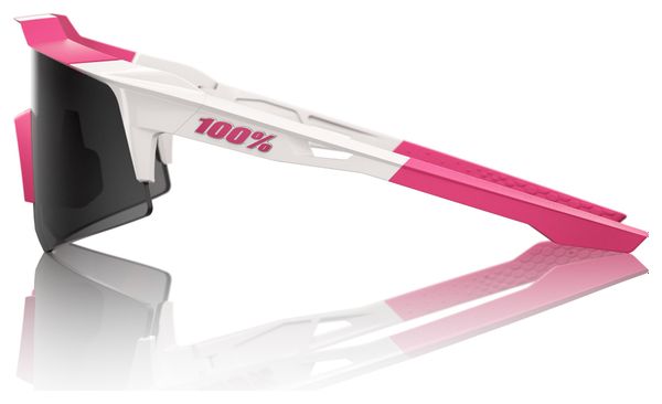 100% SPEEDCRAFT SL マットホワイト/ピンク 100% SPEEDCRAFT サングラス Matte White/Pink（Hiper バイタル ピンク