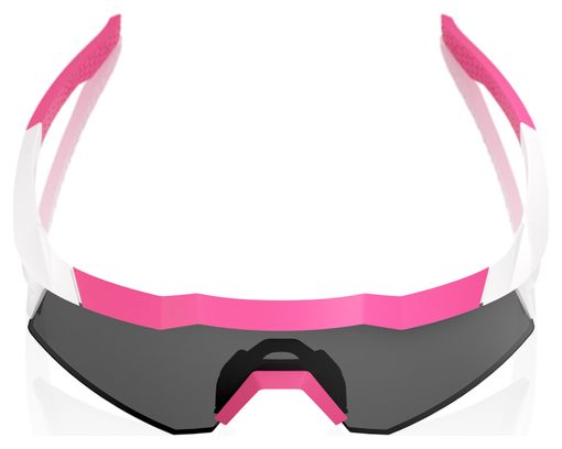100% Speedcraft XS Puddy Pink White goggles / Smoke lenses