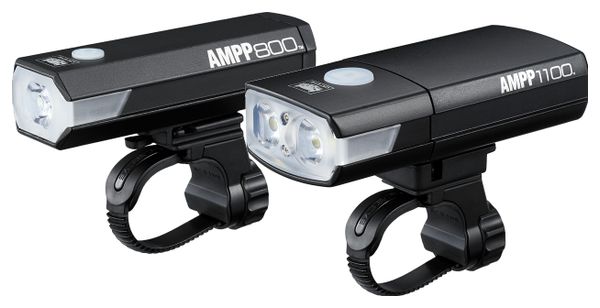 Cateye AMPP1100 und AMPP800 Frontscheinwerfer Schwarz