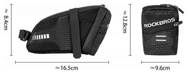 Sacoche de selle Rockbros C29-BK étanche - noire