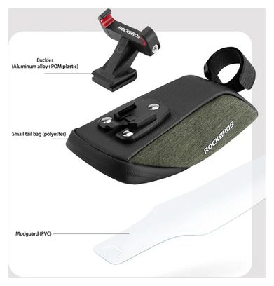 Sacoche de selle de vélo ROCKBROS  avec garde-boue noir