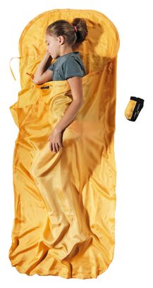 Cocoon-slaapzak van zijde, oranje, voor kinderen