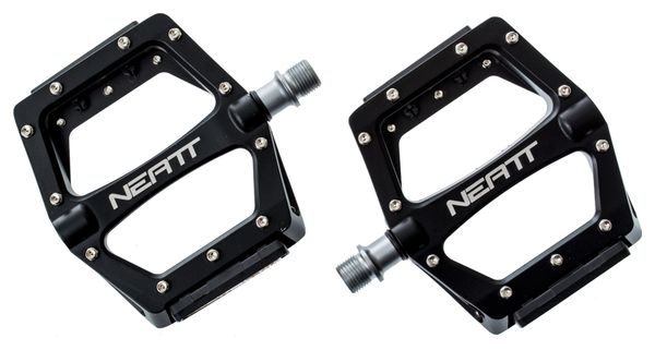 NEATT Aluminium Pedals 11 pins - Black 