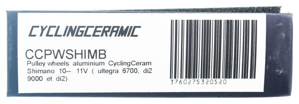 CyclingCeramic Jockey Wheels Shimano 10 / 11s Schwarz