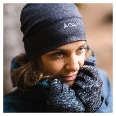 Unisex Cairn Merino Beanie Black
