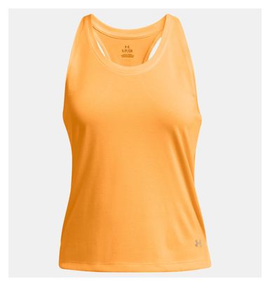 Camiseta de tirantes Under Armour Launch Orange para mujer
