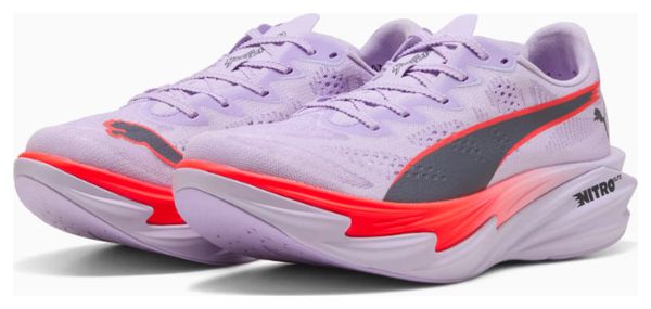 Chaussures Running Puma Deviate Nitro Elite 4 Violet/Rouge Femme
