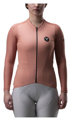 LeBram Turini Maglia Donna Maniche Lunghe Rosa Terracotta