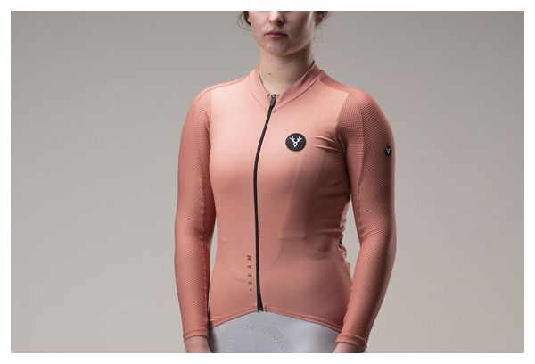 LeBram Turini Maglia Donna Maniche Lunghe Rosa Terracotta
