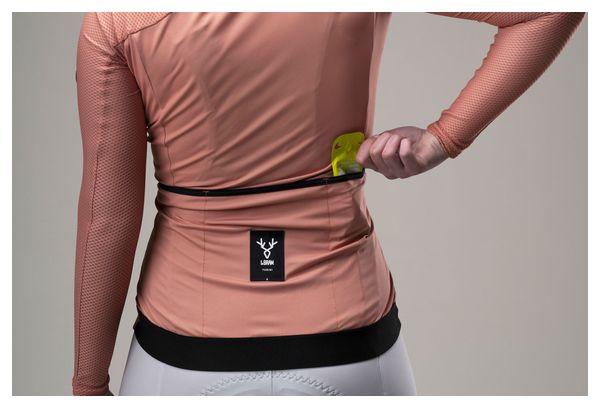 LeBram Turini Maglia Donna Maniche Lunghe Rosa Terracotta
