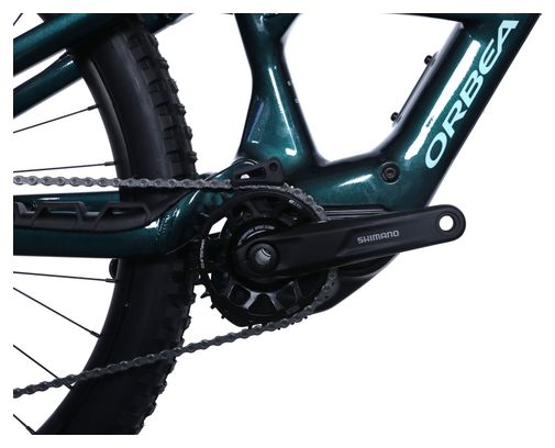 Orbea Rise LT H10 MTB elettrica a sospensione totale Shimano Deore XT/SLX 12S 630 Wh 29'' Escape Green Splash Ice Green 2025