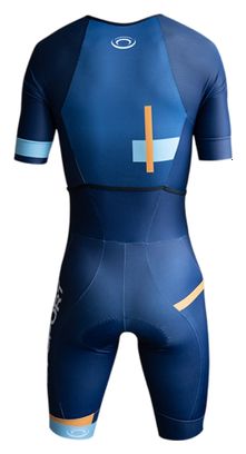 BV Sport 3X200 Men's Triathlon Suit (Blue/Orange)