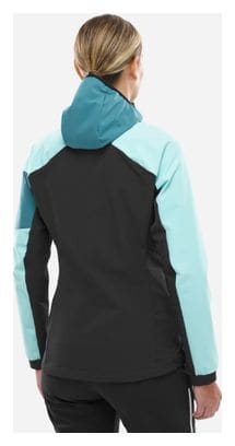 Women's Millet M White Shield Blue Softshell Jas